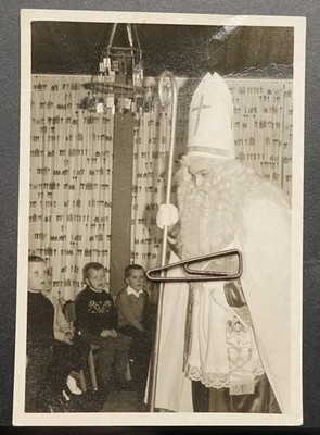 Photo Portrait Santa Claus Servant Ruprecht Christmas Costume Fancy Dress Boy