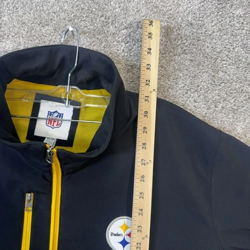 Pittsburgh Steelers Jacket Mens XXL Black NFL Softshell Full Zip G-III Apparel image 7