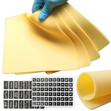 3 mm Thick Tattoo Practice Skin 4pcs 7.8x7.8 in Blank Tattoo Fake Skin Silicone