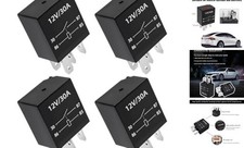 4-Pack 4 Pin 12V 30A Heavy Duty Stable Relay Replacement for 4 PCS 4 Pin-12V