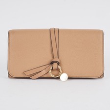 Portefeuille CHLOÉ Alphabet Light Tan cuir de luxe OP : 550 €