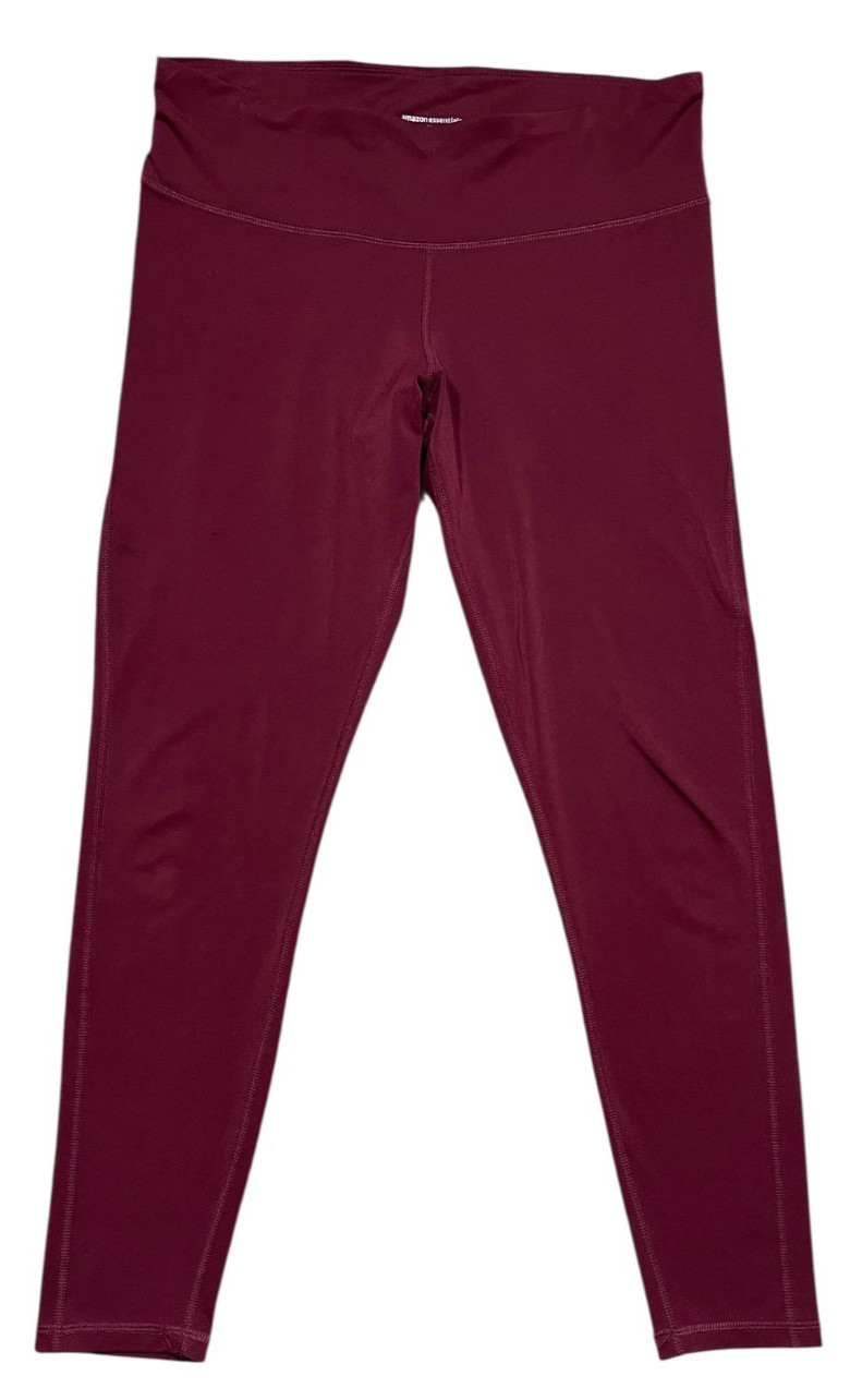 Amazon Essentials Maroon Performance Mid-Rise Ath… - image 1
