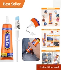 Permanent Fabric Glue 60 ML - Washable Clear Adhesive for Effortless Repairs