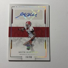 2016 National Treasures Keith Rookies Marshall/99 #109 (AU,RC) Georgia/Redskins