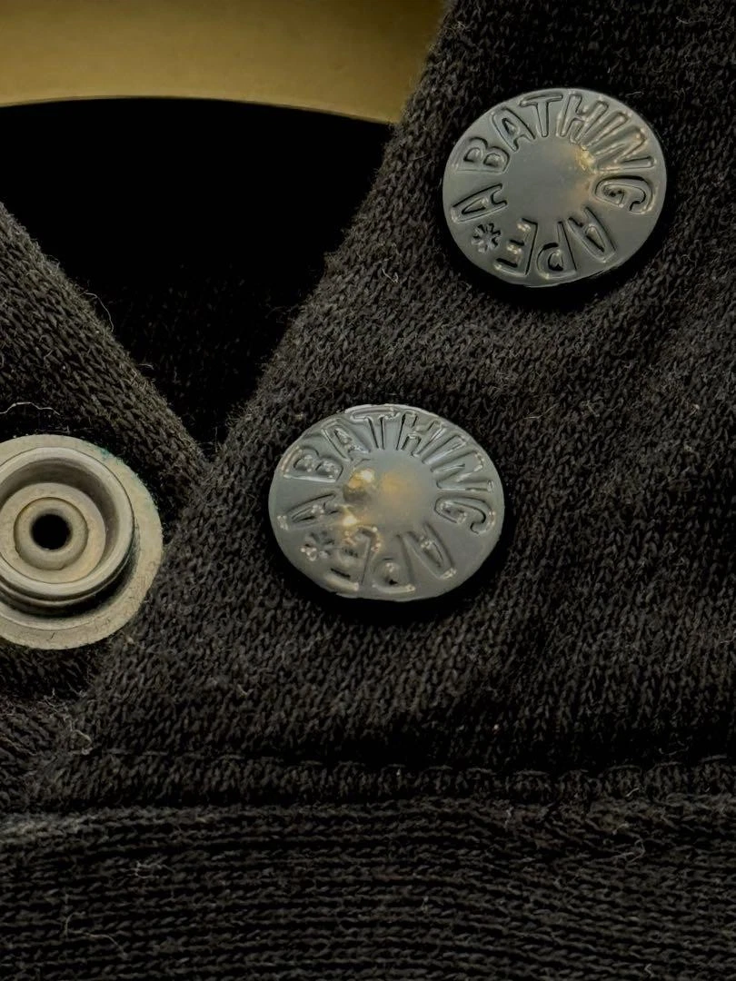 A BATHING APE (BAPE) BAPE Felpa con Cappuccio UOMO Nera JP Taglia Uomo