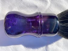 The Crazy Badger Shaving Brush Purple Translucent