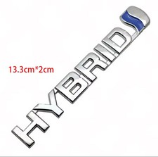 3D Chromed Metal Hybrid Badge Emblem Logo for Toyota Prius RAV4 Yaris Small