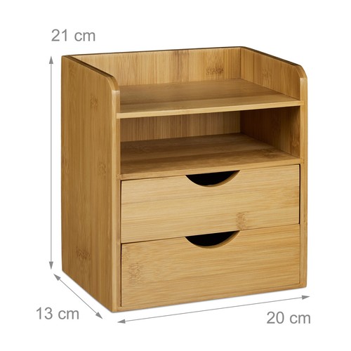 Schreibtisch-organizer Aufbewahrungsbox Ablagesystem natur Tisch-Organizer - Bild 2 von 4