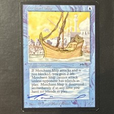 Merchant Ship, Creature, Arabian Nights, Tom Wänerstrand, Autographed