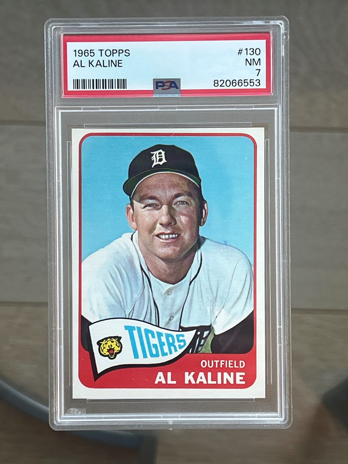 1965 Topps #130 Al Kaline PSA 7 Baseball Card - Beautiful!