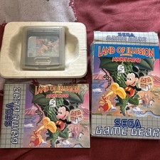 Sega Game Gear Land of Illusion Mickey Mouse Cartridge with Protective Case