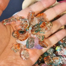 3.5oz Colorful Mixed Glass Beads Assorted Shapes Jewelry Making Craft Supplies