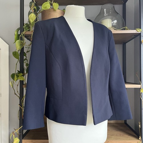 Phase Eight Tally Jacket Navy 16 Cropped Bolero Occasion Worn Once - Picture 5 of 8
