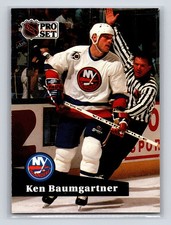 1991-92 Pro Set - Ken Baumgartner #432 New York Islanders Hockey Card