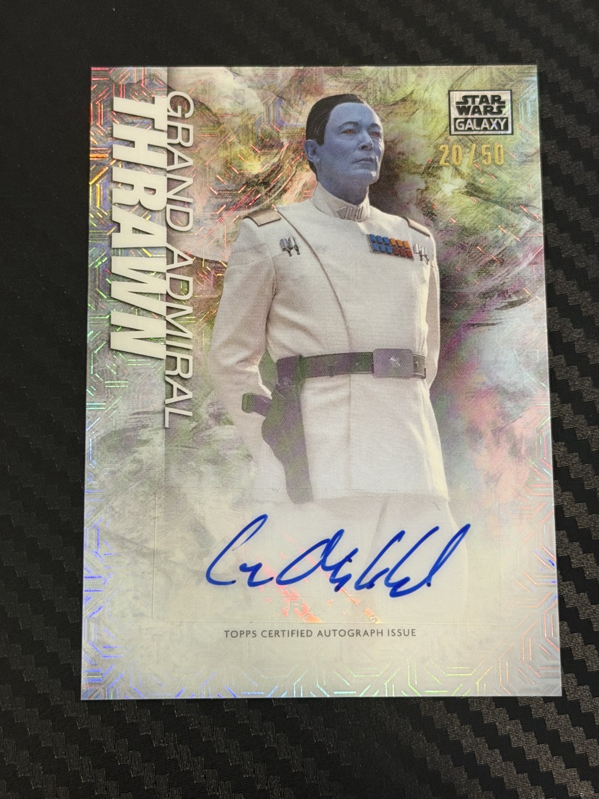2026 Topps Star Wars Galaxy Grand Admiral Thrawn Auto /50 Lars Mikkelsen view 1