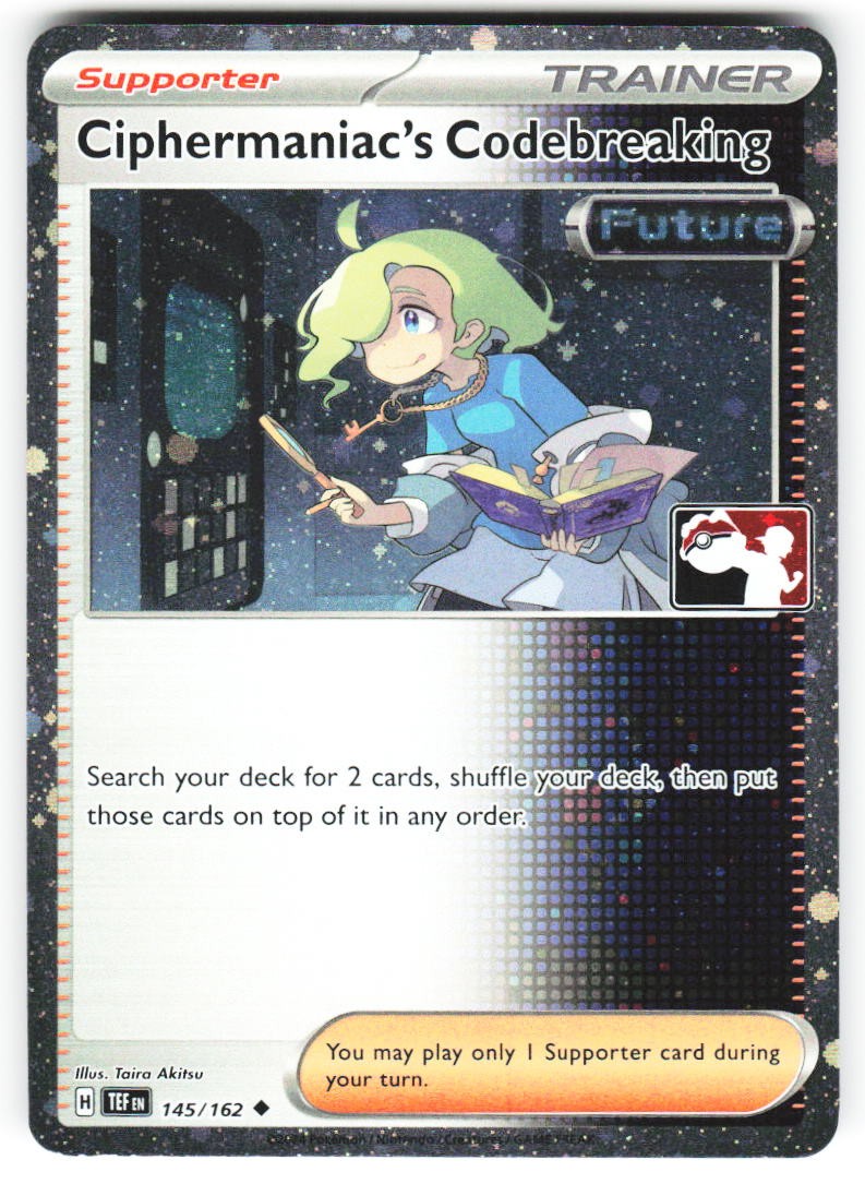 Ciphermaniac's Codebreaking (Cosmos Holo) 145/162 Prize Pack Series Pokemon NM