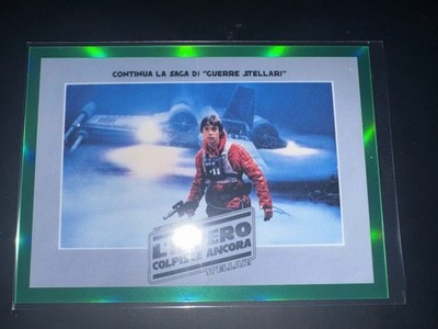 2021 Topps Star Wars Empire Strikes Back Green Refractor Italy #/99 Global Art