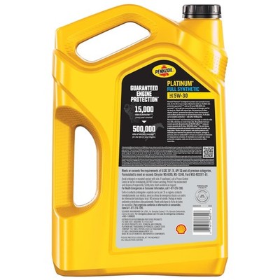 Shell Platinum Full Synthetic 5W-30 Motor Oil