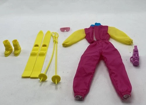 Vintage Barbie Dress 'N Play Winter Ski Set Fashion & Accessories Mattel Set
