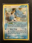 POKEMON BLASTOISE CRYSTAL GUARDIANS STAMPED HOLO CARD