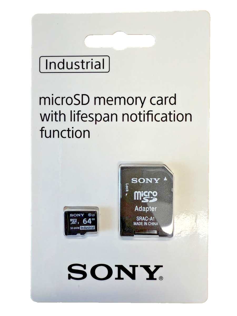 Sony SR-64VMA Industrial IP Security microSD card 64GB *SEALED* | eBay