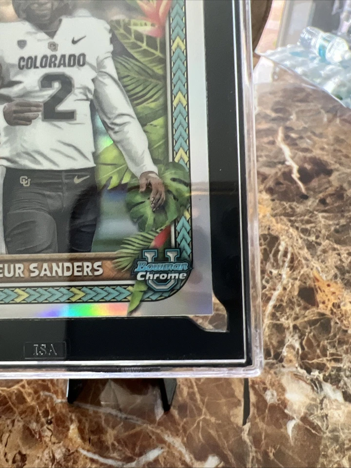 2023 Bowman University Chrome the Big Kahuna Shedeur Sanders #TBK-4 (RC) ISA 10 - Image 4 of 4