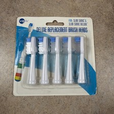 5 Pk VIOlife Slim Sonic Slim Sonic Deluxe Toothbrush Replacement Brush Heads New