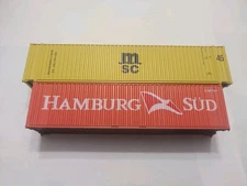 Athearn HO Container Set, 45' MSC/40' Hamburg Sud, Rare Set