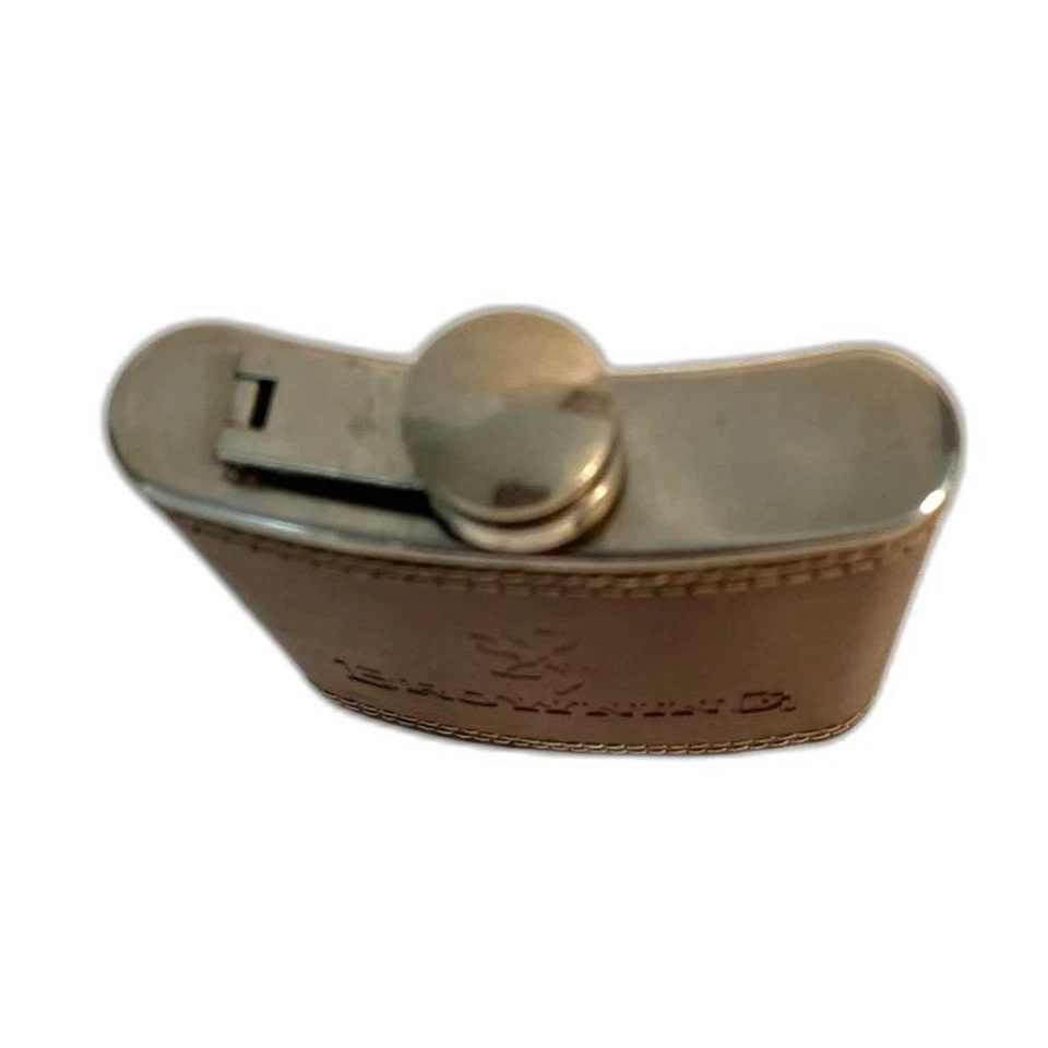 Frasco de licor Browning de cuero y acero inoxidable 6 OZ Foto 4 de 4
