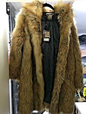 Biba Poetic Oriental Faux Fur Jacket Coat Armour Robe Vintage