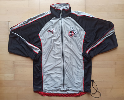 Puma 1. FC Kölm Vintage 90s Track Jacket Coat Grey Sz. S-M