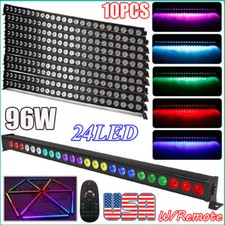 24LED Wall Washer Stage Lighting Bar Show Party DMX RGBW Disco DJ KTV Club Light