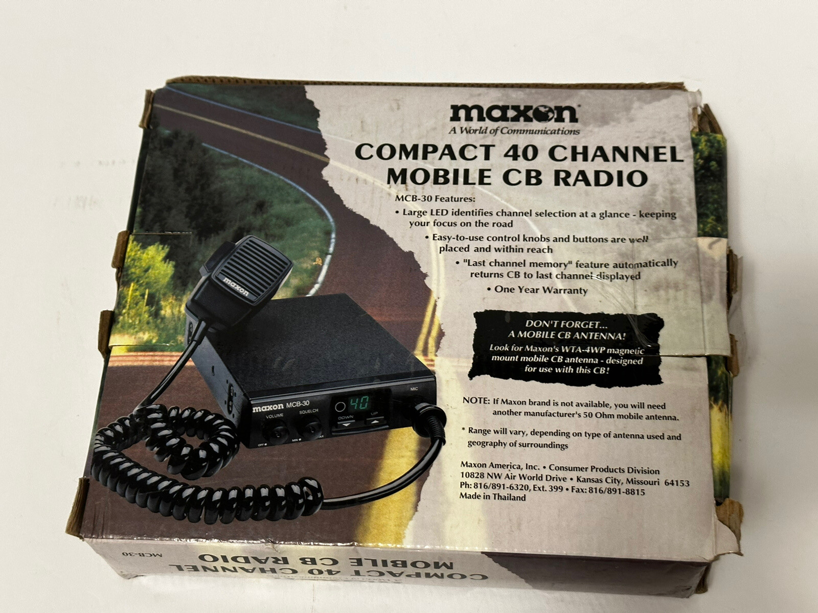 Maxon Compact 40 Channel Mobile CB Radio MCB30 New eBay