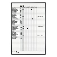 Quartet Magnetic Employee In/out Board Porcelain 24 X 36 Gray/black Aluminum on sale Quartet Magnetic Employee In/out Board Porcelain 24 X 36 Gray/black Aluminum on sale