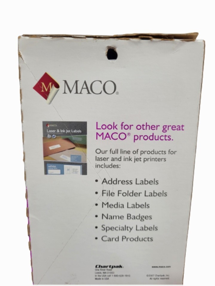 MACO Clear Wafer Mailing Seals, 1-1/2' in Diameter, 320 Per Box (OS-801 ...