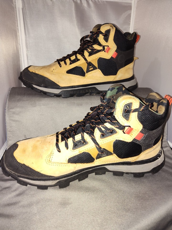 Timberland Pro Treeline STR Mid Wheat Nubuck/Camo Hiking Boots Men's