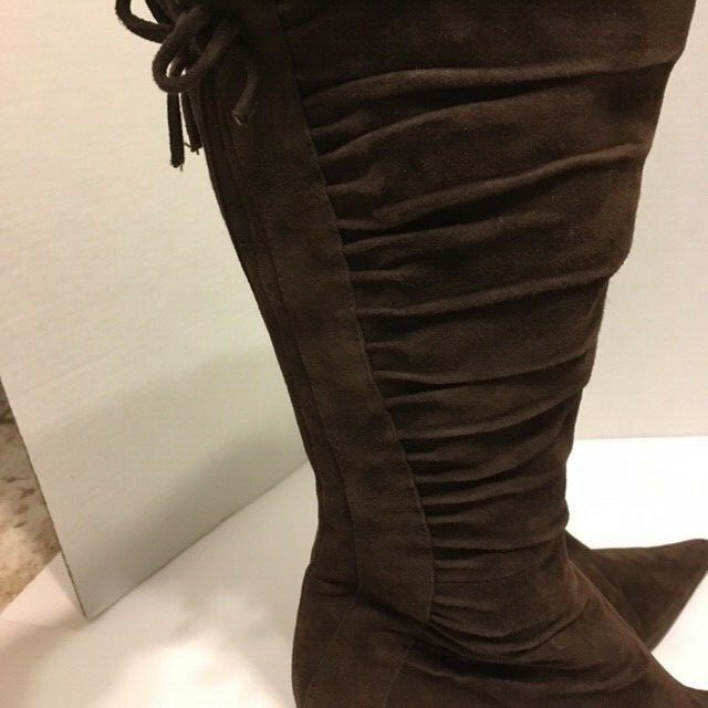 Fermani Fermani Fermani Women's Brown Suede Knee High Cinched Ruched Boots High Heel sz 5 EUC 35 61e8d9 Fermani Fermani Fermani Women's Brown Suede Knee High Cinched Ruched Boots High Heel sz 5 EUC 35 61e8d9