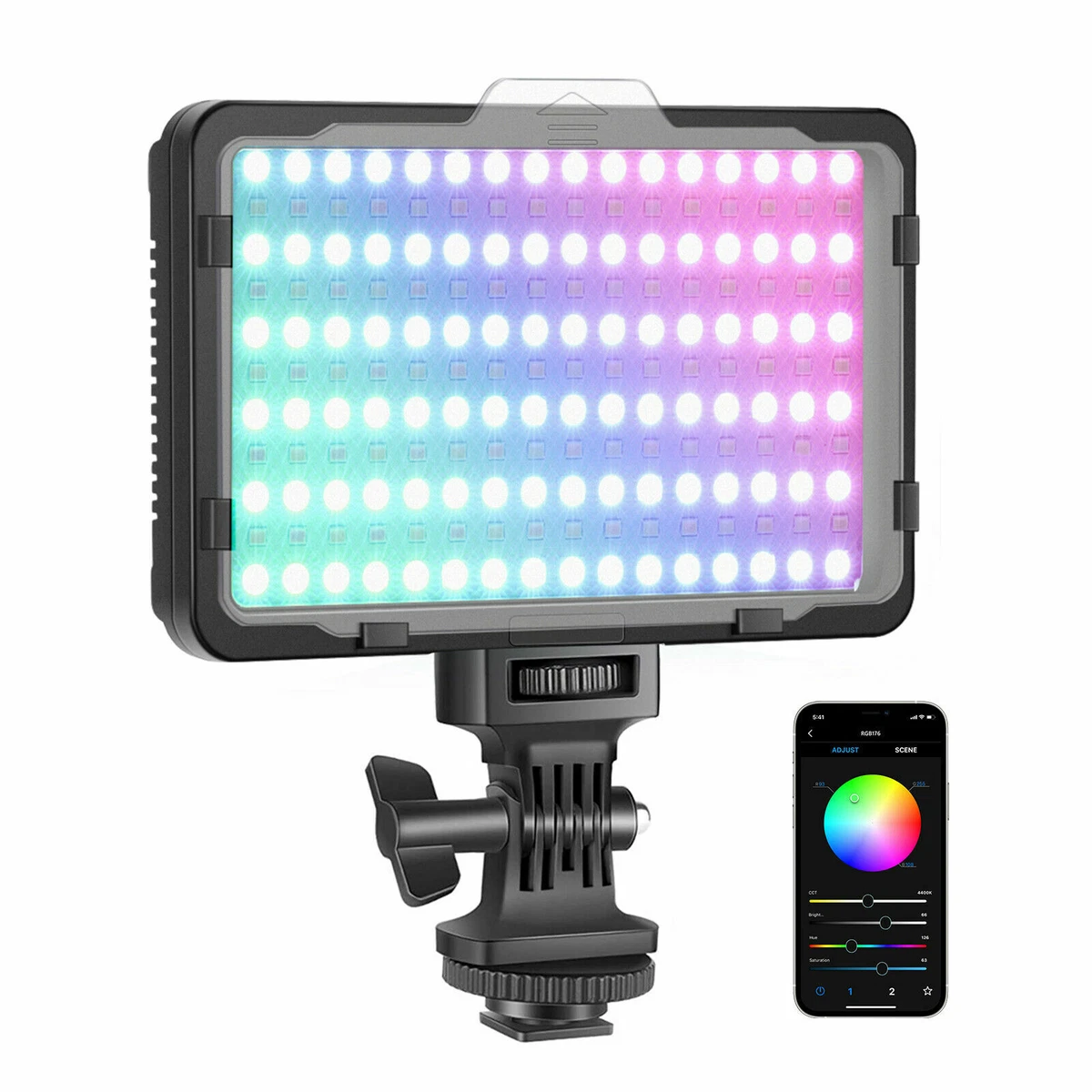 Neewer RGB176 Video Light Camera Camcorder Photo Lighting Kit with APP Control