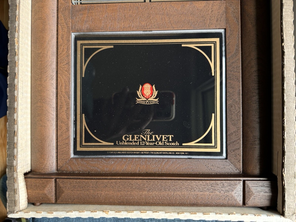 70's GLENLIVET SCOTCH Quartz Clock ~ THE FATHER OF ALL SCOTCH 12