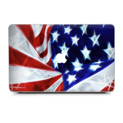 Skin Itsaskin Pour MacBook Pro 15″ Retina – Rouge Drapeau Américain Et Badge