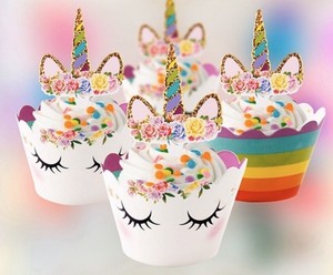 rainbow baby shower cupcakes