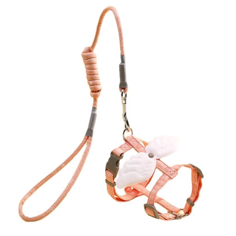 Dog Harness No-Pull Small Pet Leashes with Metal D-Ring No-Choke Harnesses