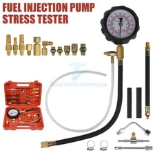 Fuel Injection Pump Pressure Tester Manometer Gauge Kit System Test Set -140 PSI
