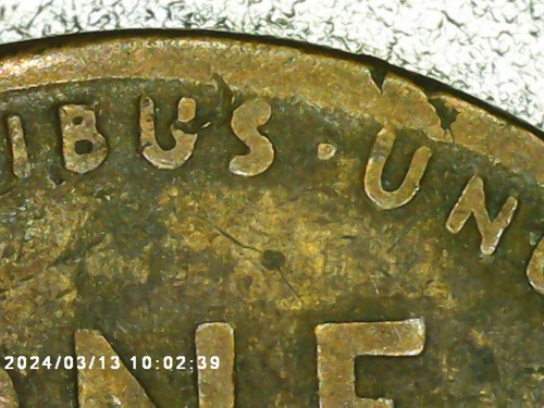 1925 Wheat Penny Lamination/Cud Errors Coin One Of Its Kind - Picture 14 of 21