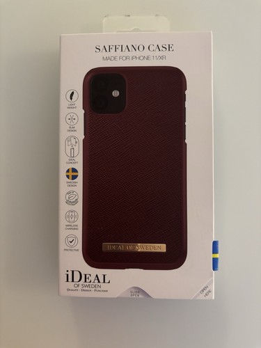 Hochwertige iPhone 11 / XR Handyhülle Etui Tasche IDEAL OF SWEDEN dunkelrot - Bild 3 von 4