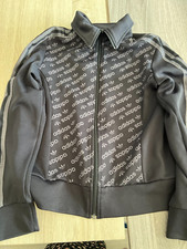 Adidas hoodie sweater full zipper dark Grey Size 38