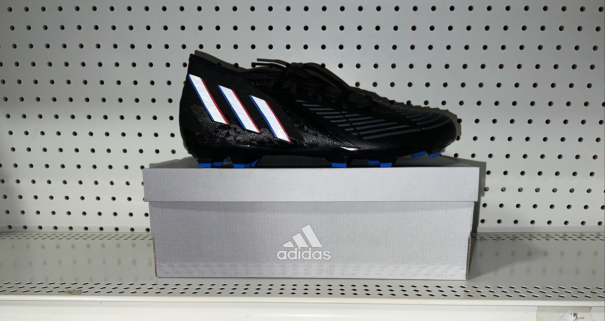 Adidas Predator Edge.2 FG Mens Soccer Cleats Size 13 Black Blue Red White GW2271 Adidas Predator Edge.2 FG Mens Soccer Cleats Size 13 Black  main image 2