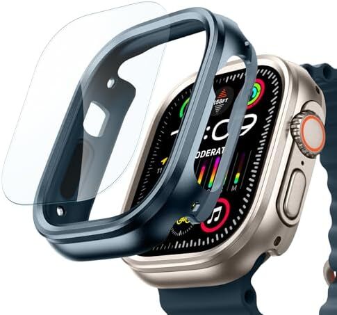 for Apple Watch Ultra 2/1 Case with Screen Protector 49mm (2024/2023/2022), Mili