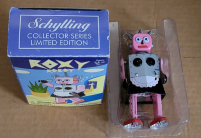 Lot of 2) ROXY ROBOT SCHYLLING TIN WIND UP COLLECTOR'S SERIES
