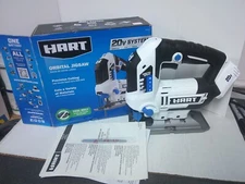 HART 20V Orbital Jigsaw Tool Only No Battery Variable Speed 45° Bevel Base LED